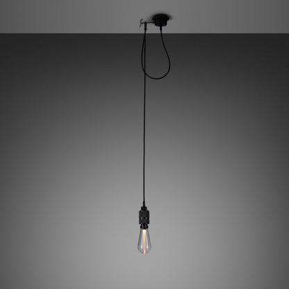 Hooked 1.0 Pendant Light / Nude Smoked bronze, front view.
