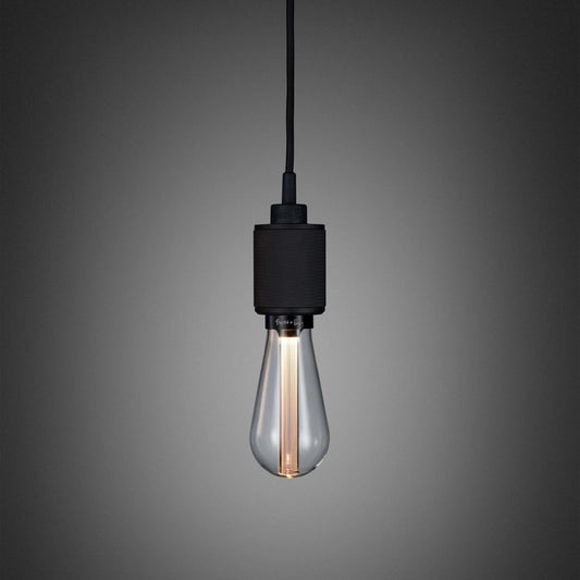 Heavy Metal Pendant light / Cross Black, front view. 