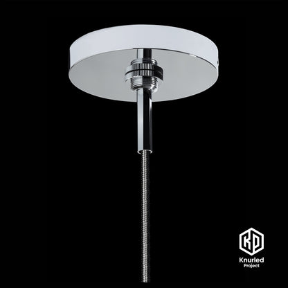 knurled pendant light chrome product photo 4