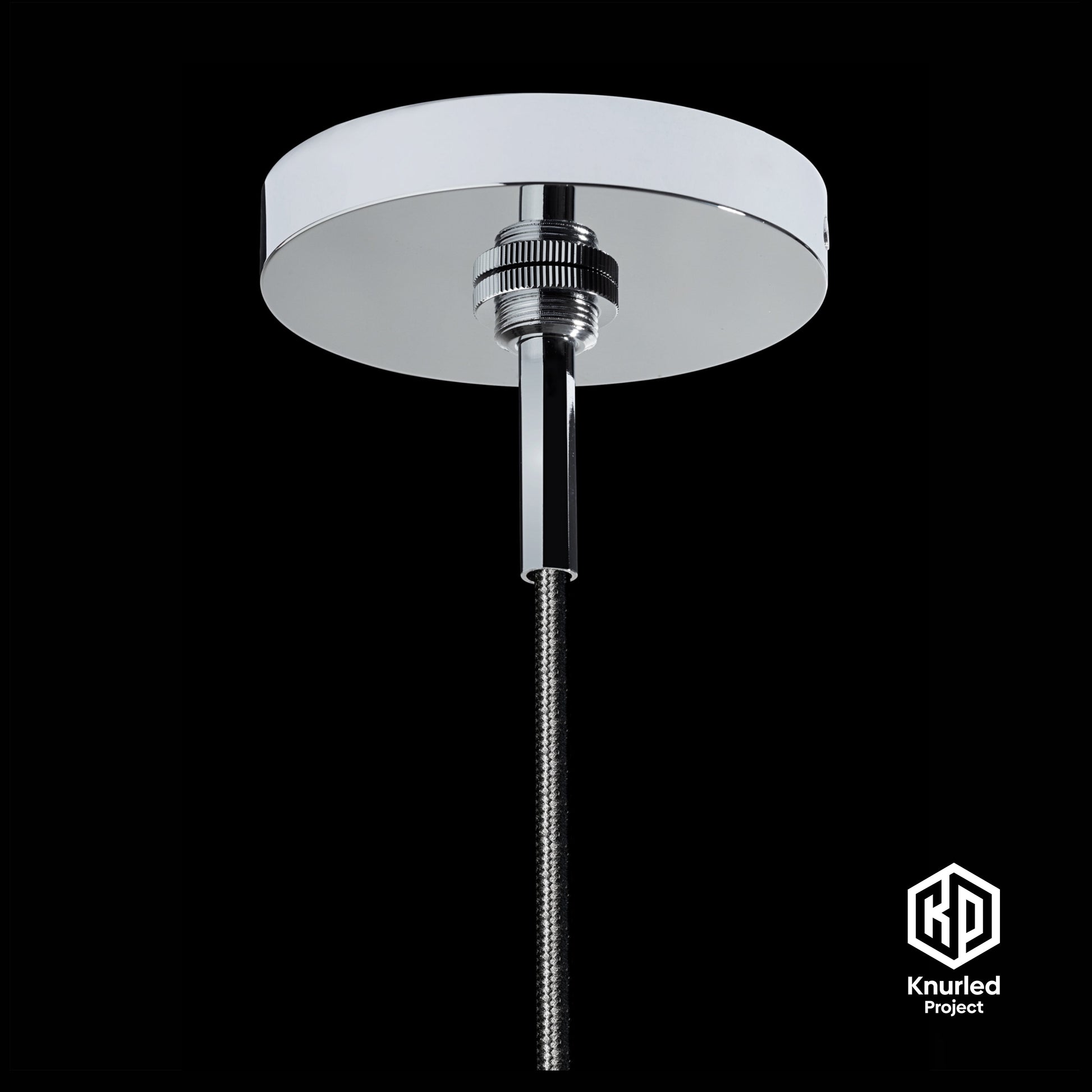 knurled disc pendant light chrome 1 product photo 5