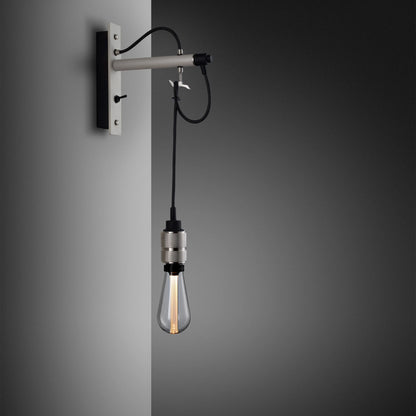 Steel Hooked Wall Light/ Nude/ Stone