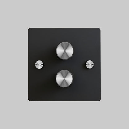 2G Dimmer/ 120W/ Black, Silver front 