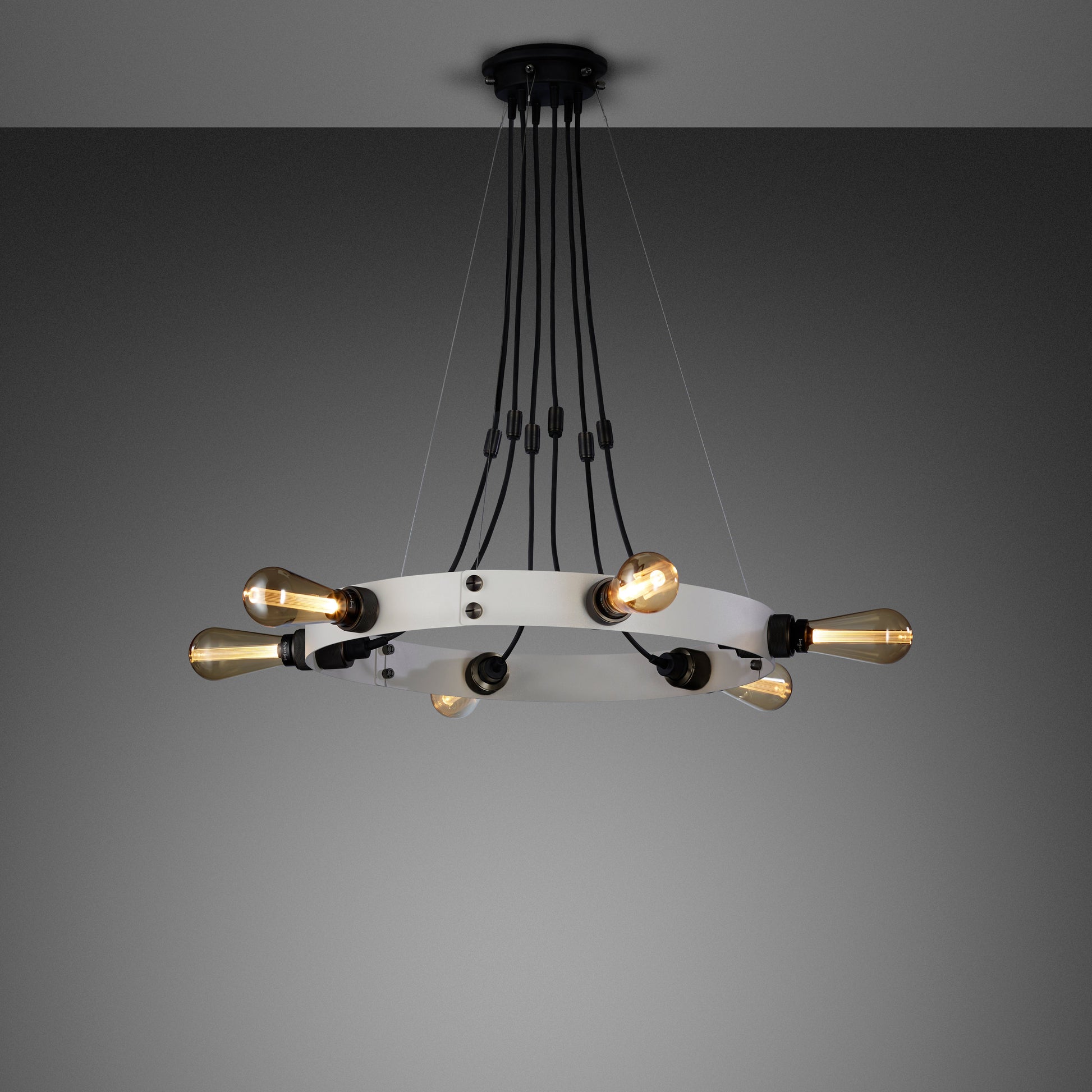 Hero Light/ Stone Pendant Ceiling Light Smoked bronze bulbs