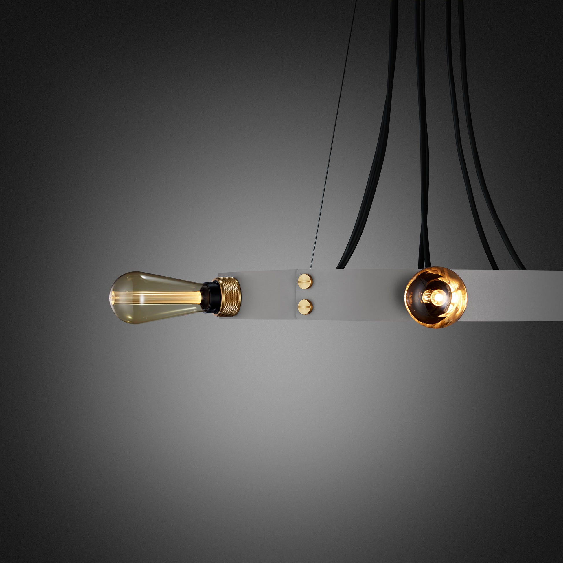 Hero Light/ Stone Pendant Ceiling Light gold tinted bulbs