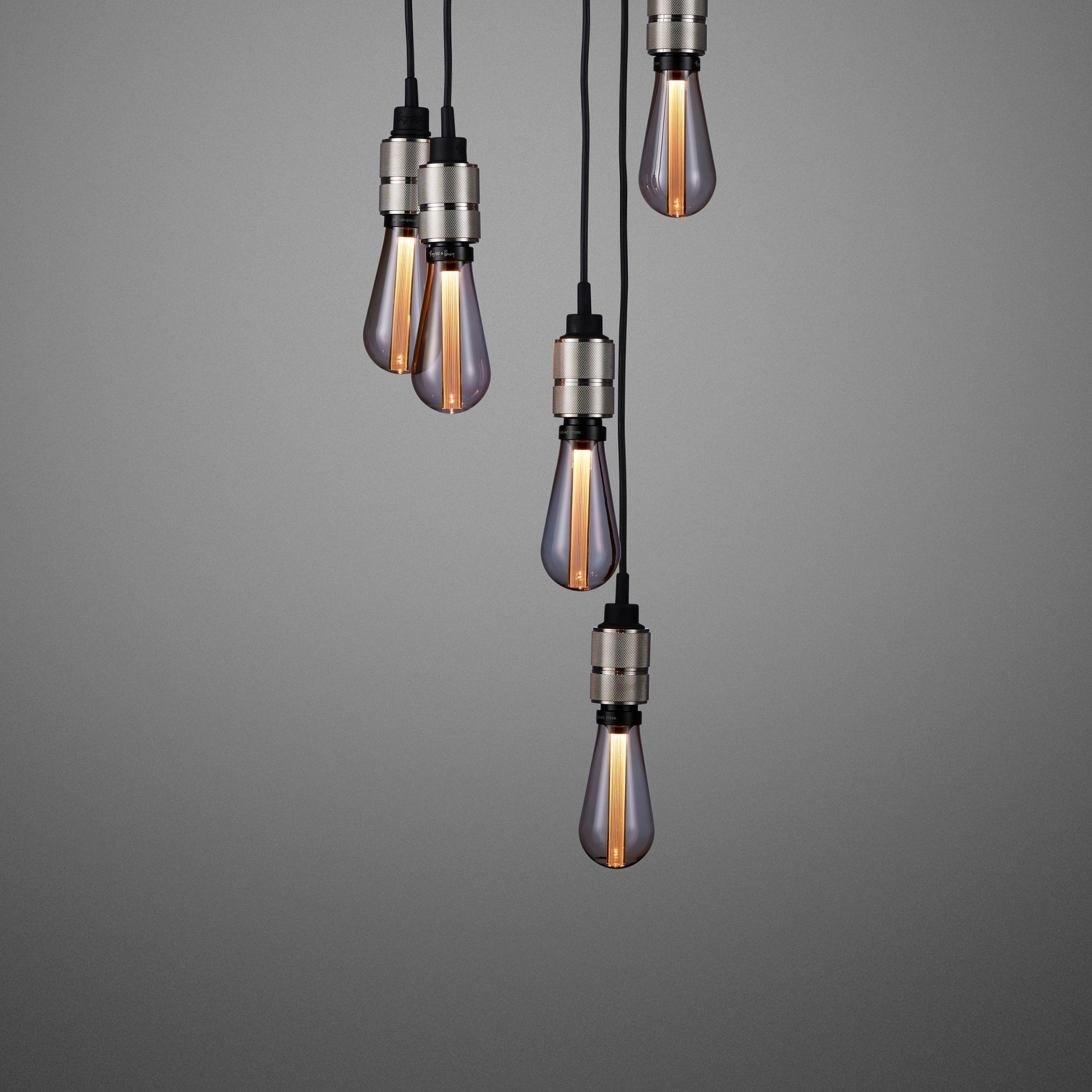 Steel Hooked 6.0 / Nude Pendant Celling light smoked bronze bulbs