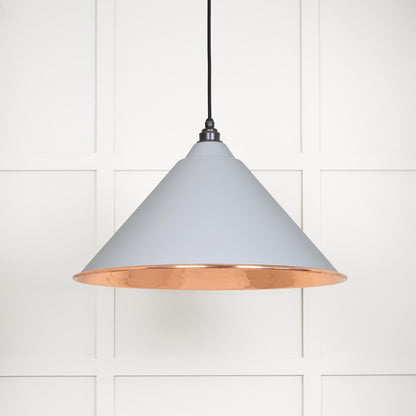 Hammered Copper Hockley Pendant Light  Birch, Front Side.