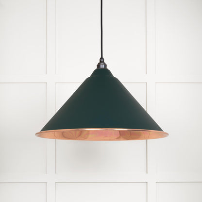 Smooth Copper Hockley Pendant Light  Dingle, Front Side.