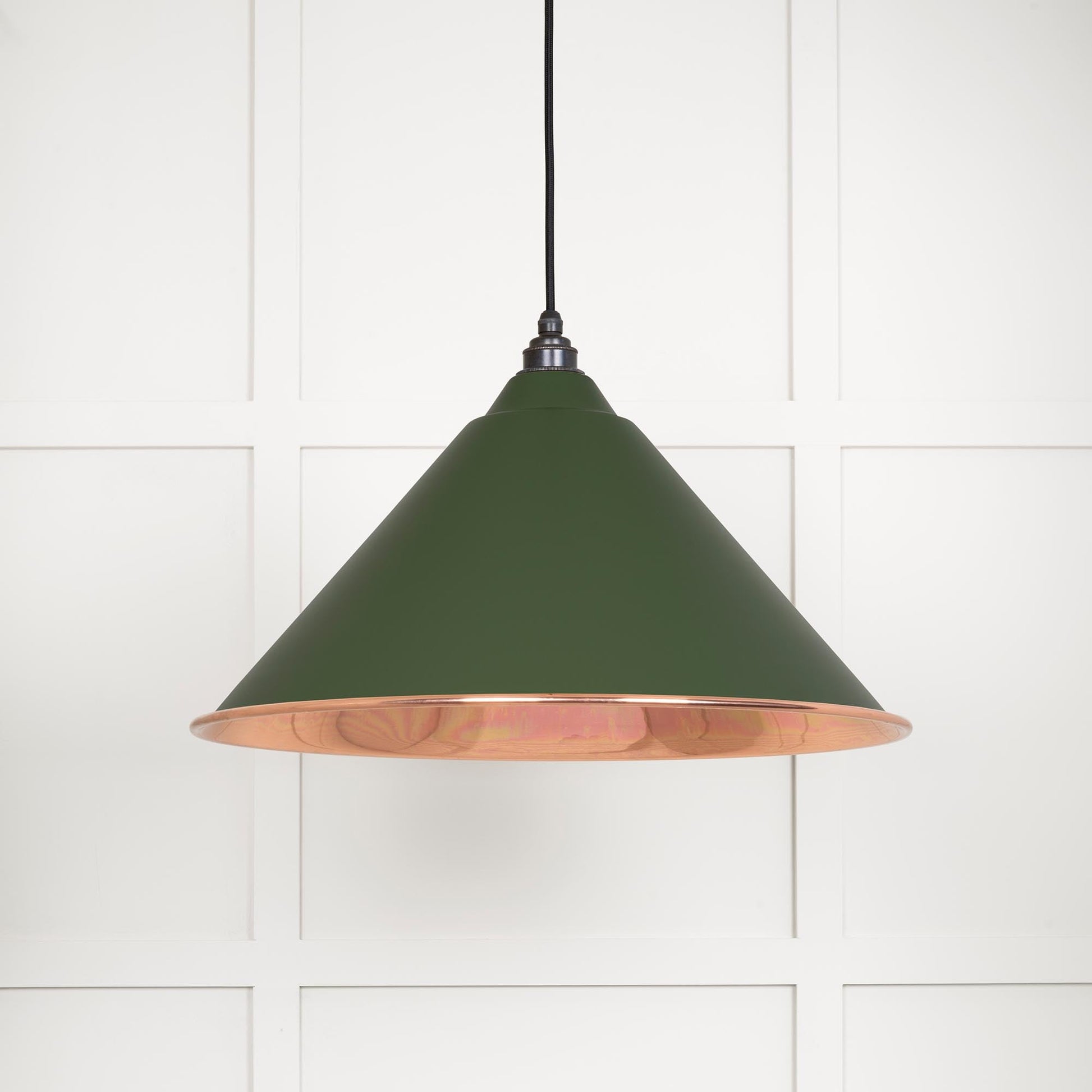 Smooth Copper Hockley Pendant Light  Heath, Front Side.