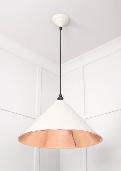 Smooth Copper Hockley Pendant Light  Teasel, Underside.