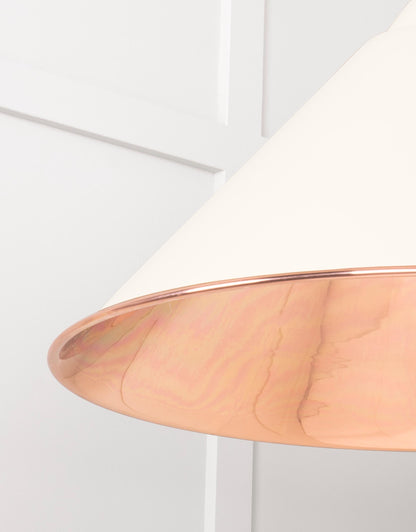 Smooth Copper Hockley Pendant Light  Teasel, Detailed close up view of pendant.