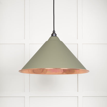 Smooth Copper Hockley Pendant Light  Tump, Front Side.