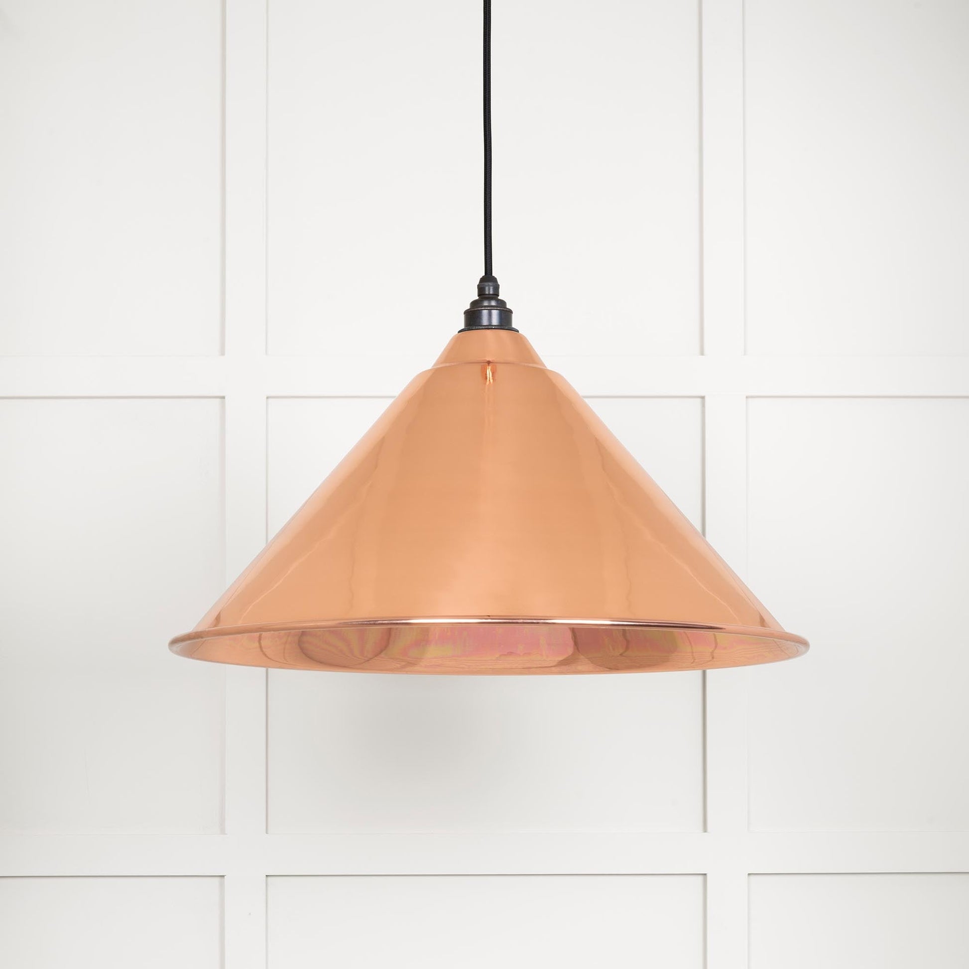 Smooth Copper Hockley Pendant Light Copper, Front Side.