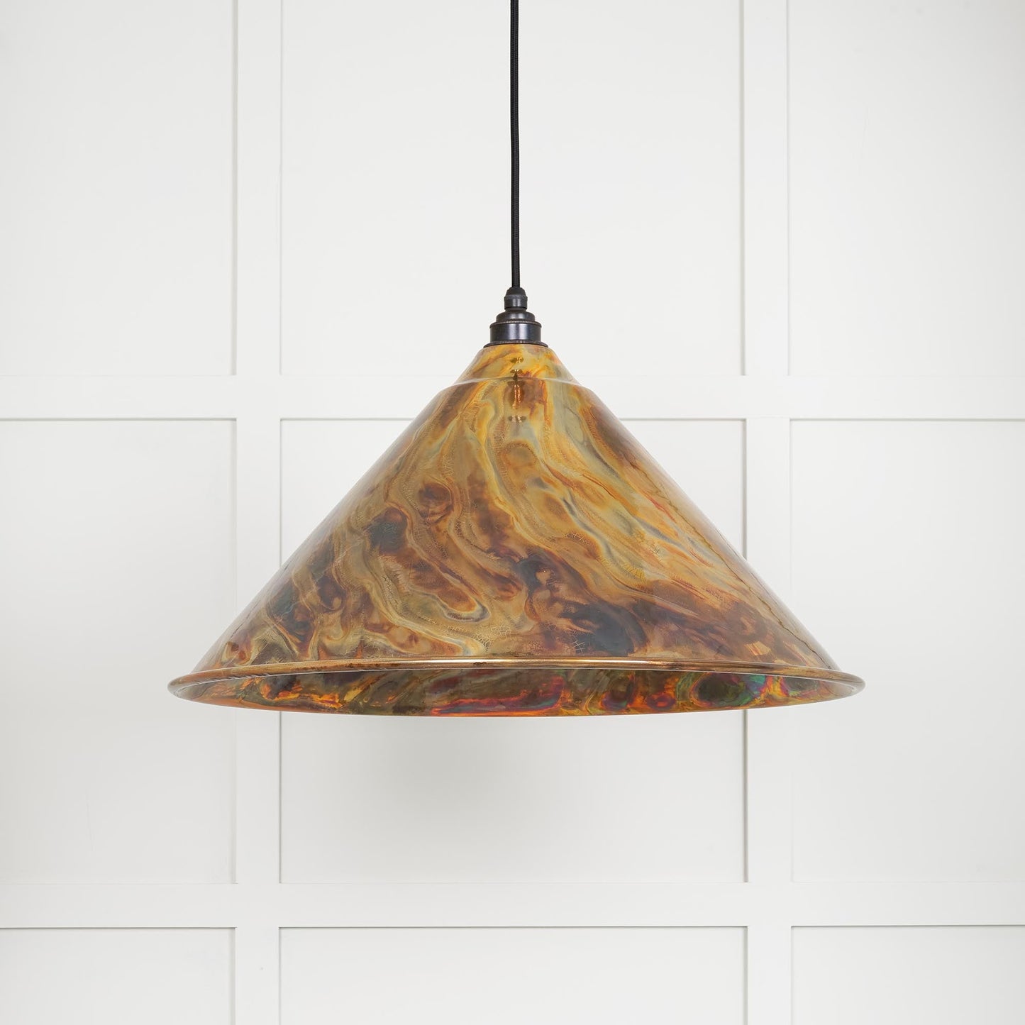 Burnished Hockley Pendant Light , Front Side.