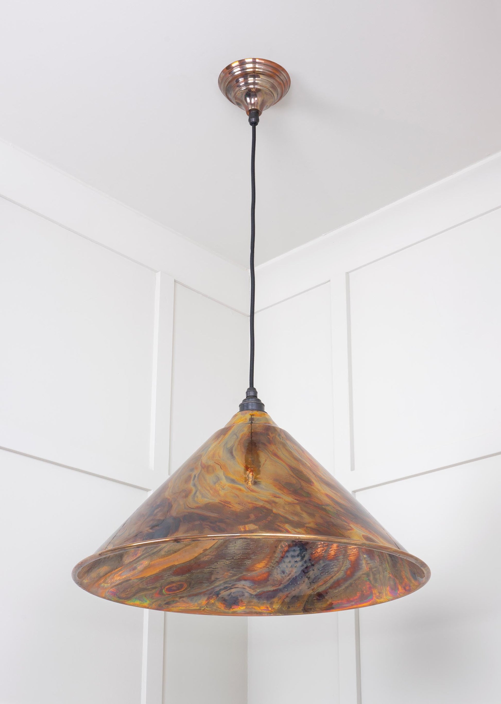 Burnished Hockley Pendant Light , Underside.