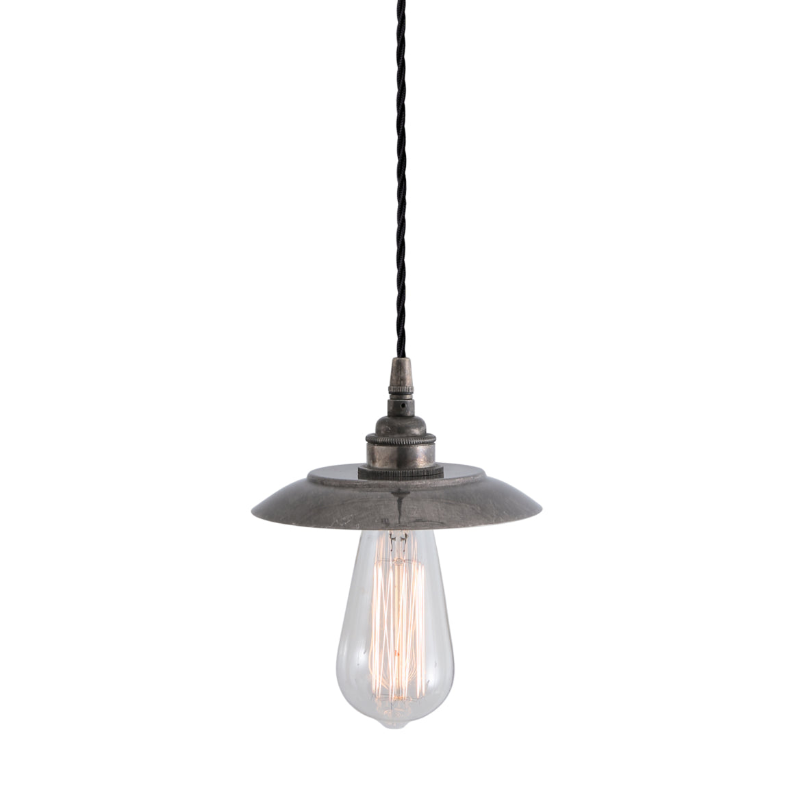 Reznor Industrial Brass Pendant Light