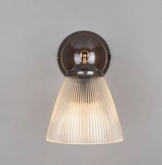 Gadar Vintage Prismatic Glass Wall Light with Swivel