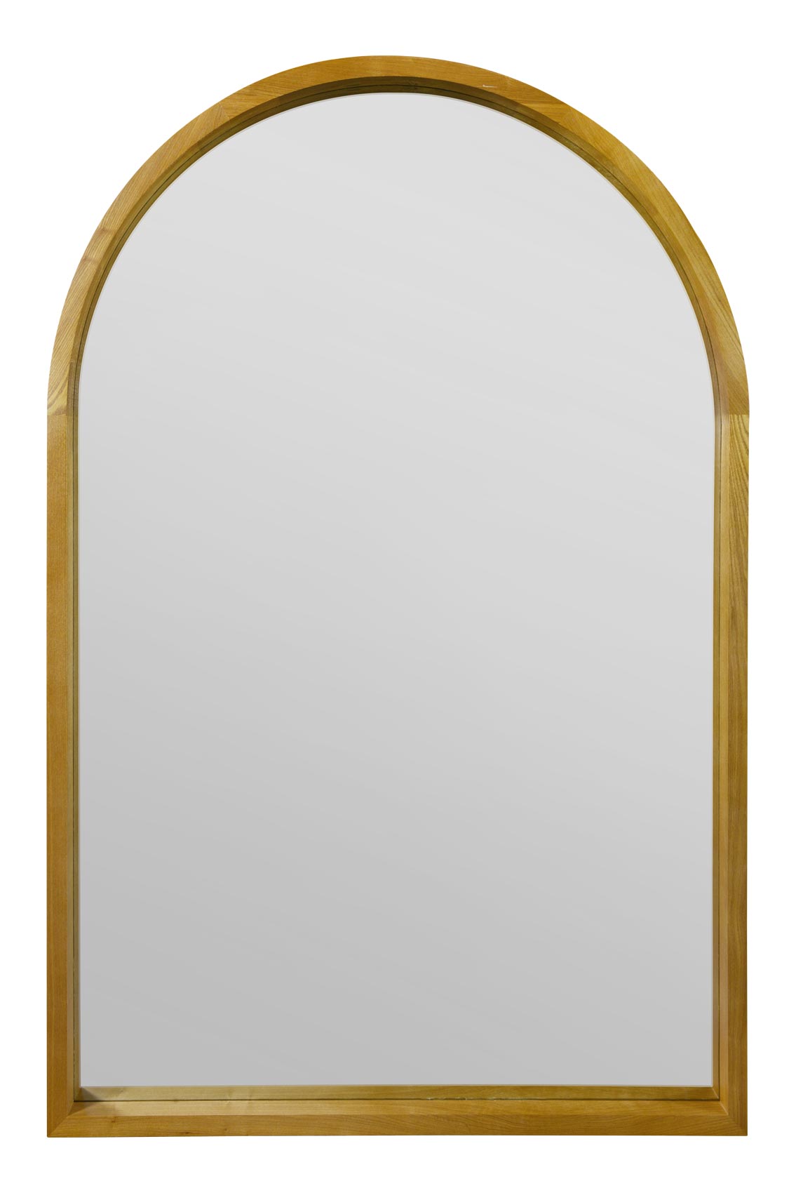 Scandi Elegance - Arched Solid Oak Leaner Mirror 47" X 31" (120CM X 80CM-2