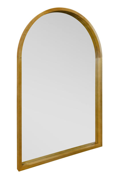 Scandi Elegance - Arched Solid Oak Leaner Mirror 47" X 31" (120CM X 80CM-3