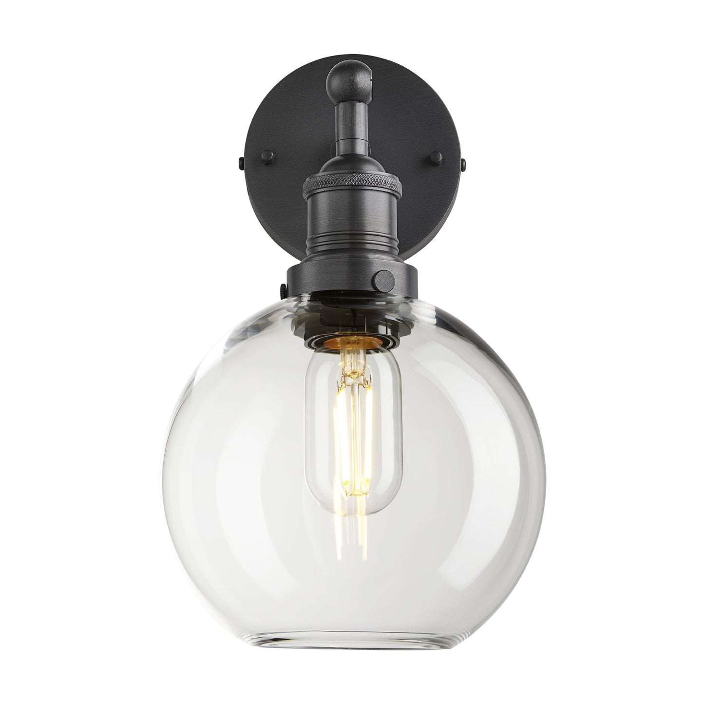 Brooklyn Glass Globe Wall Light - 7 Inch , Product Shot