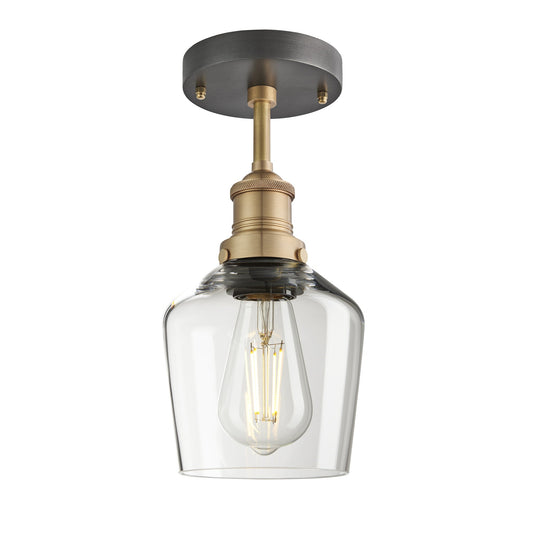 Brooklyn Glass Schoolhouse Flush Mount - 5.5 Inch , Product Shot