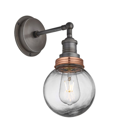 Brooklyn Outdoor & Bathroom Globe Wall Light, Product Shot