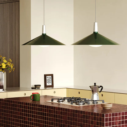 Bower Pendant Large with Oval II Dark Green Lifestyle 2