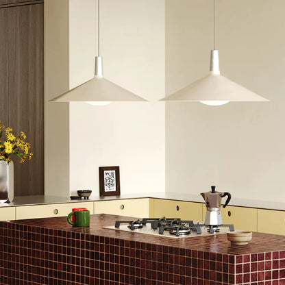 Bower Pendant Large with Oval II White Lifestyle 1