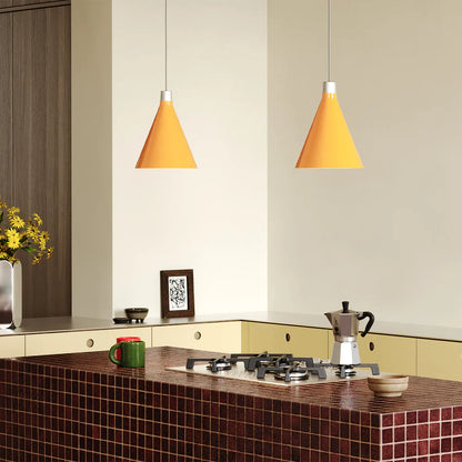 Bower Pendant Small with Sphere III Yellow Lifestyle 1