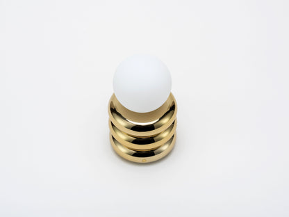 Brass Rechargeable Table Lamp,from above view.