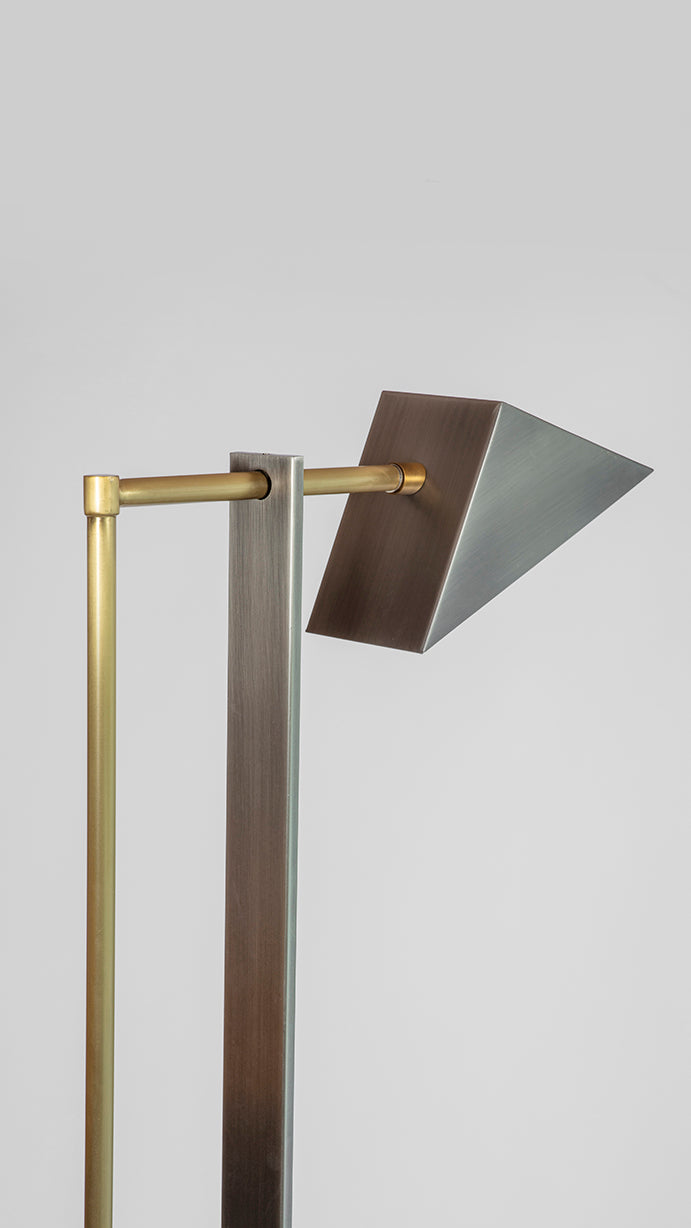 Marble And Wedge Floor Lamp head 