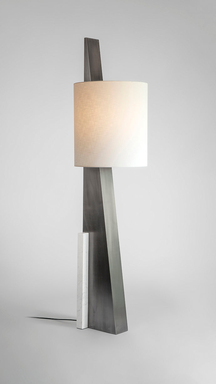 Cut Triangle Ii Floor Lamp turned on