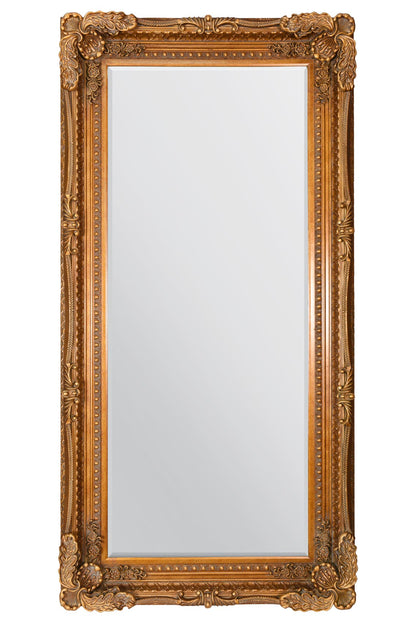 Ornate Gold Framed Wall Mirror 175 x 84 CM-3