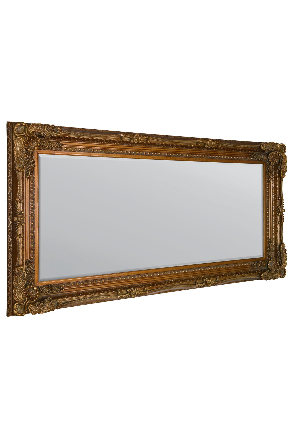 Ornate Gold Framed Wall Mirror 175 x 84 CM-9