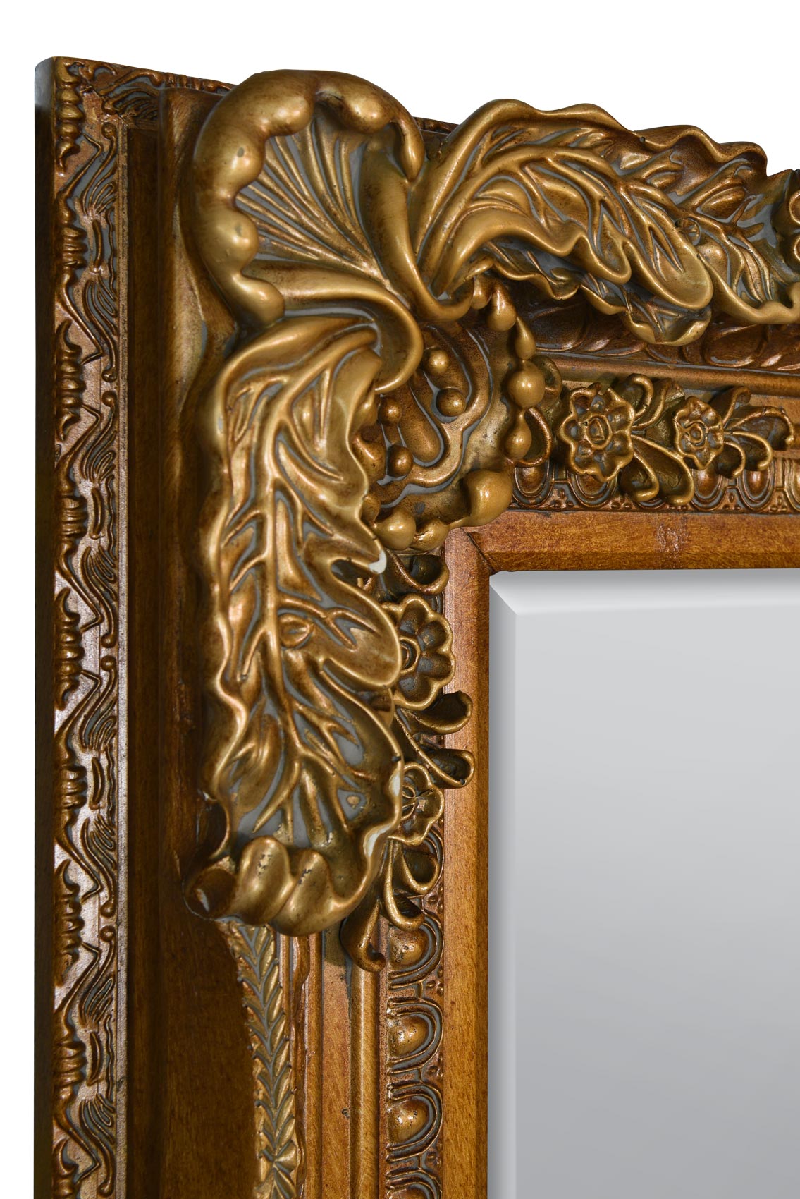 Ornate Gold Framed Wall Mirror 175 x 84 CM-13