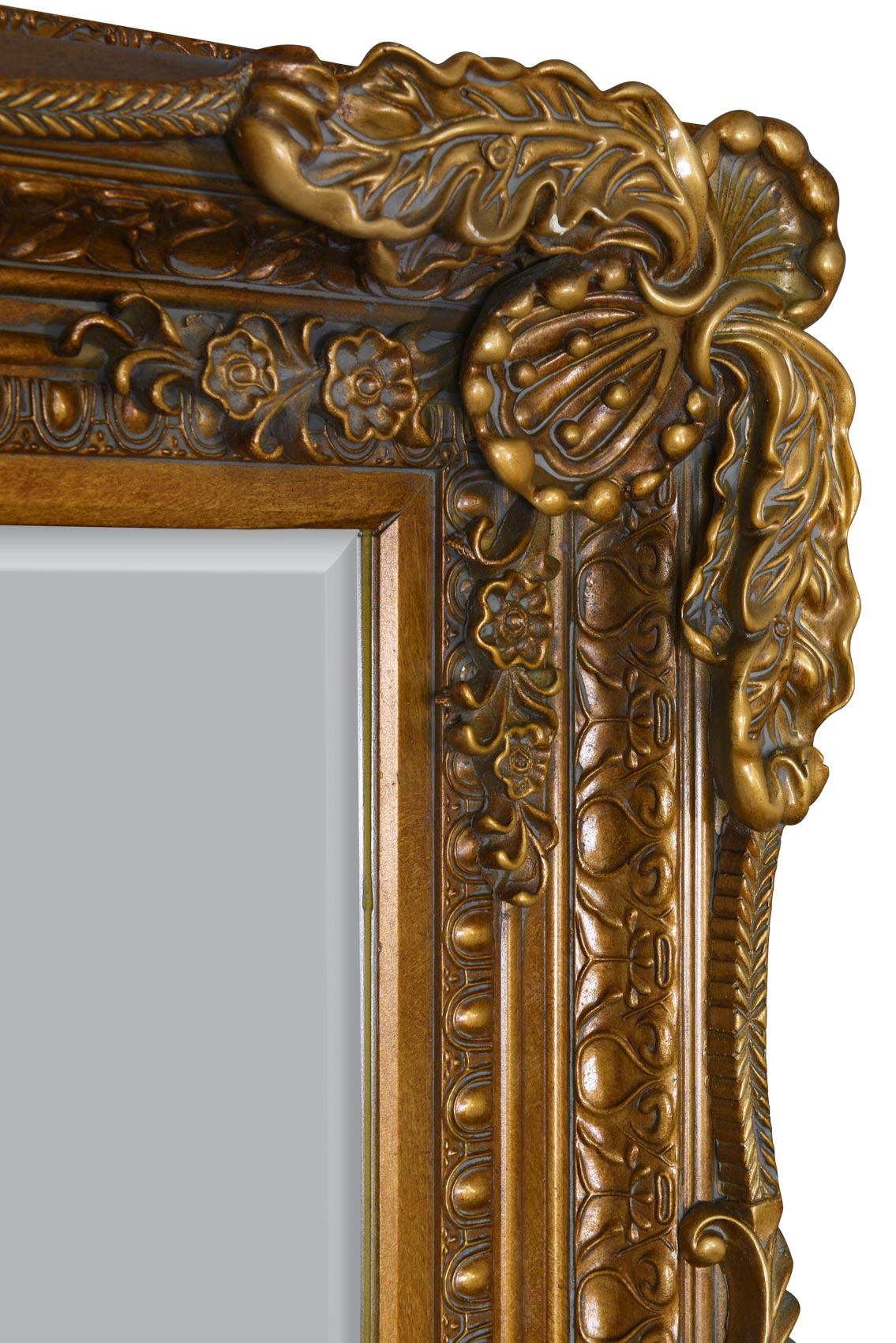 Ornate Gold Framed Wall Mirror 175 x 84 CM-14