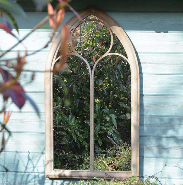 Somerley Chapel Garden Mirror - 112 x 61 CM Arch Design-1