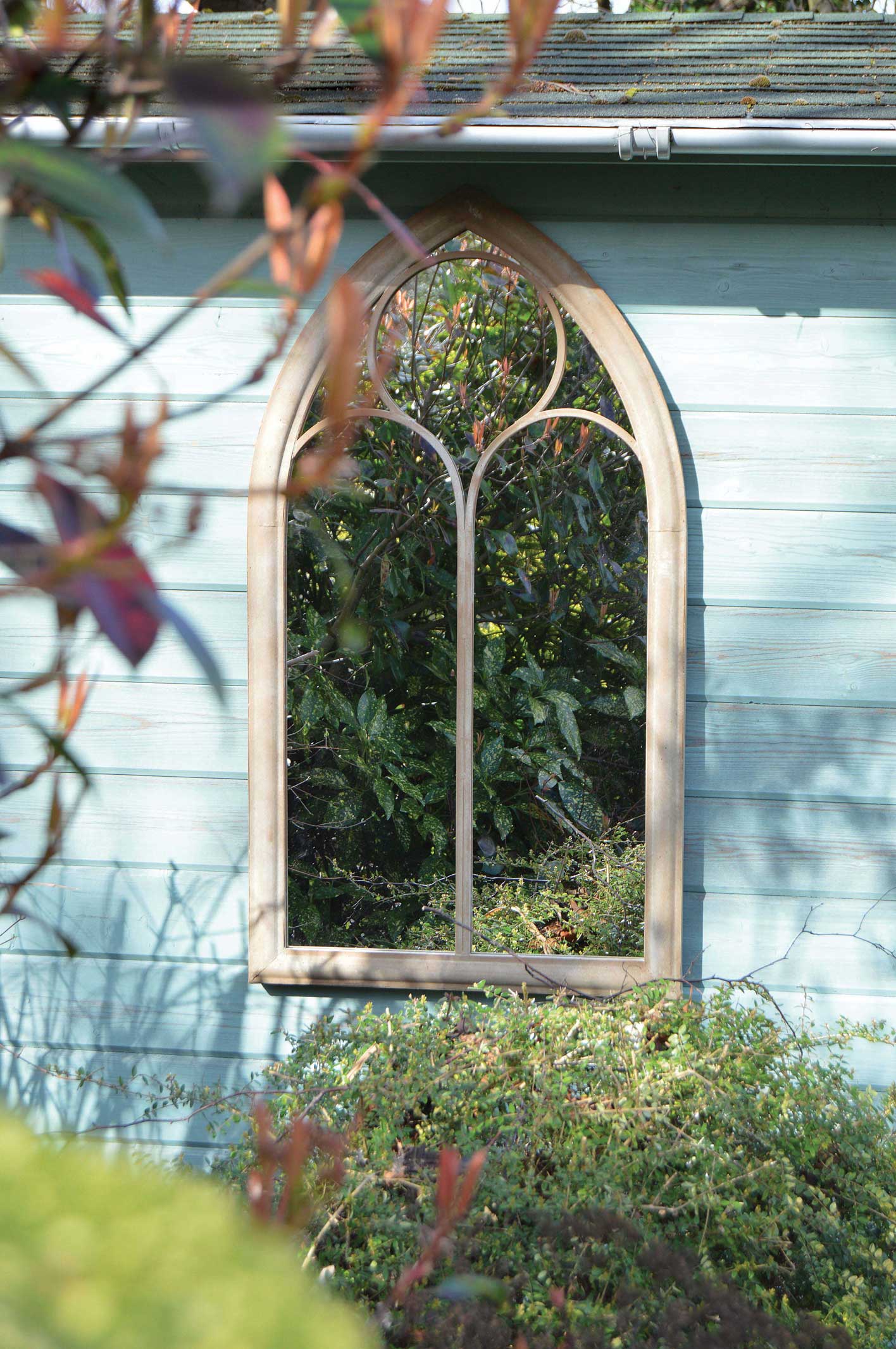 Somerley Chapel Garden Mirror - 112 x 61 CM Arch Design-2