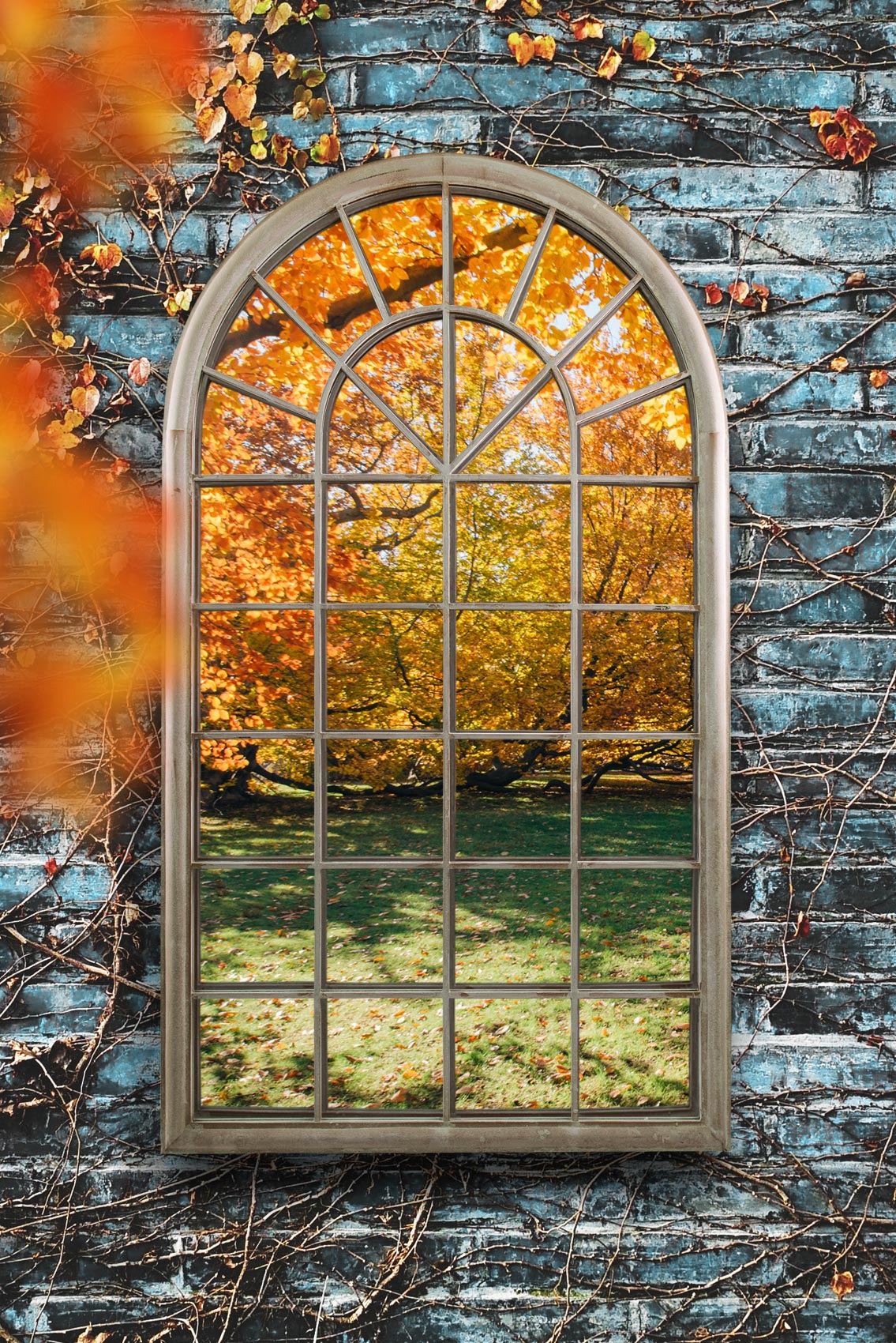 Somerley Country Arch Oversized Garden Reflection Mirror 129 x 76 CM-5