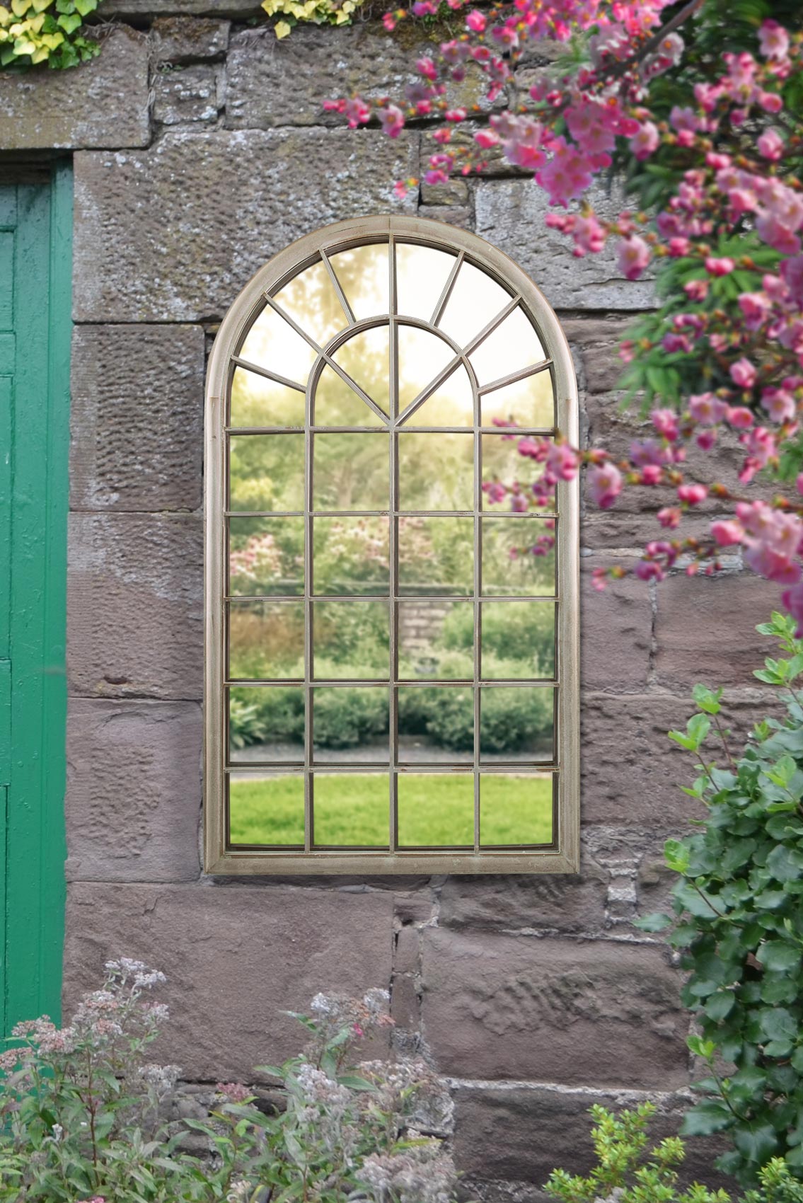 Somerley Country Arch Oversized Garden Reflection Mirror 129 x 76 CM-6