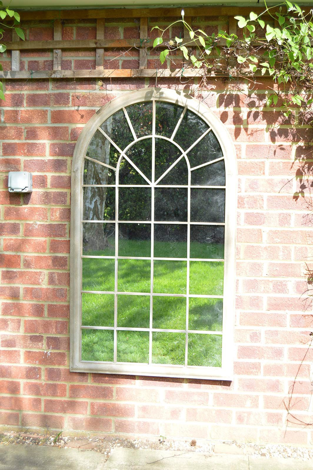 Somerley Country Arch Oversized Garden Reflection Mirror 129 x 76 CM-3