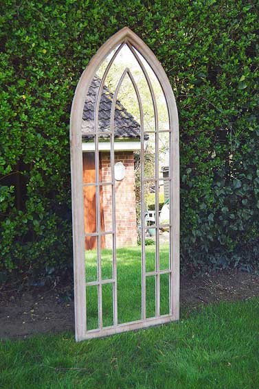 Somerley Grand Gothic Arch Outdoor Mirror 150 x 61 CM-1