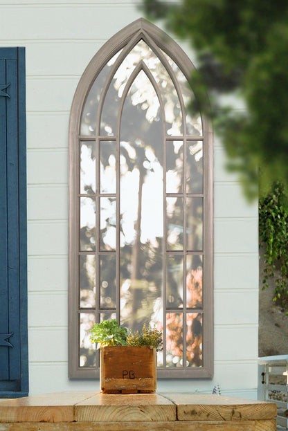 Somerley Grand Gothic Arch Outdoor Mirror 190 x 75 CM-5