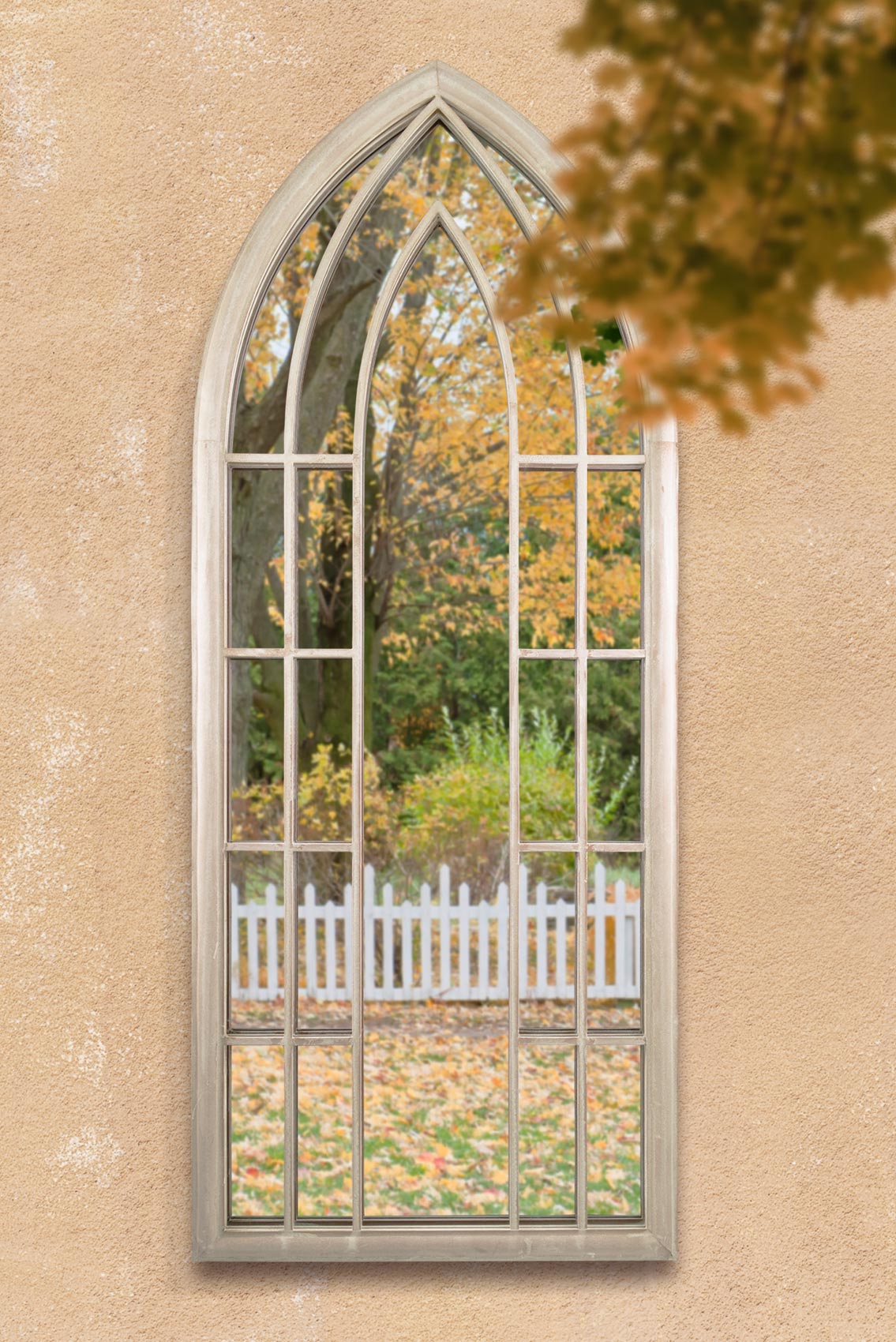 Somerley Grand Gothic Arch Outdoor Mirror 190 x 75 CM-2