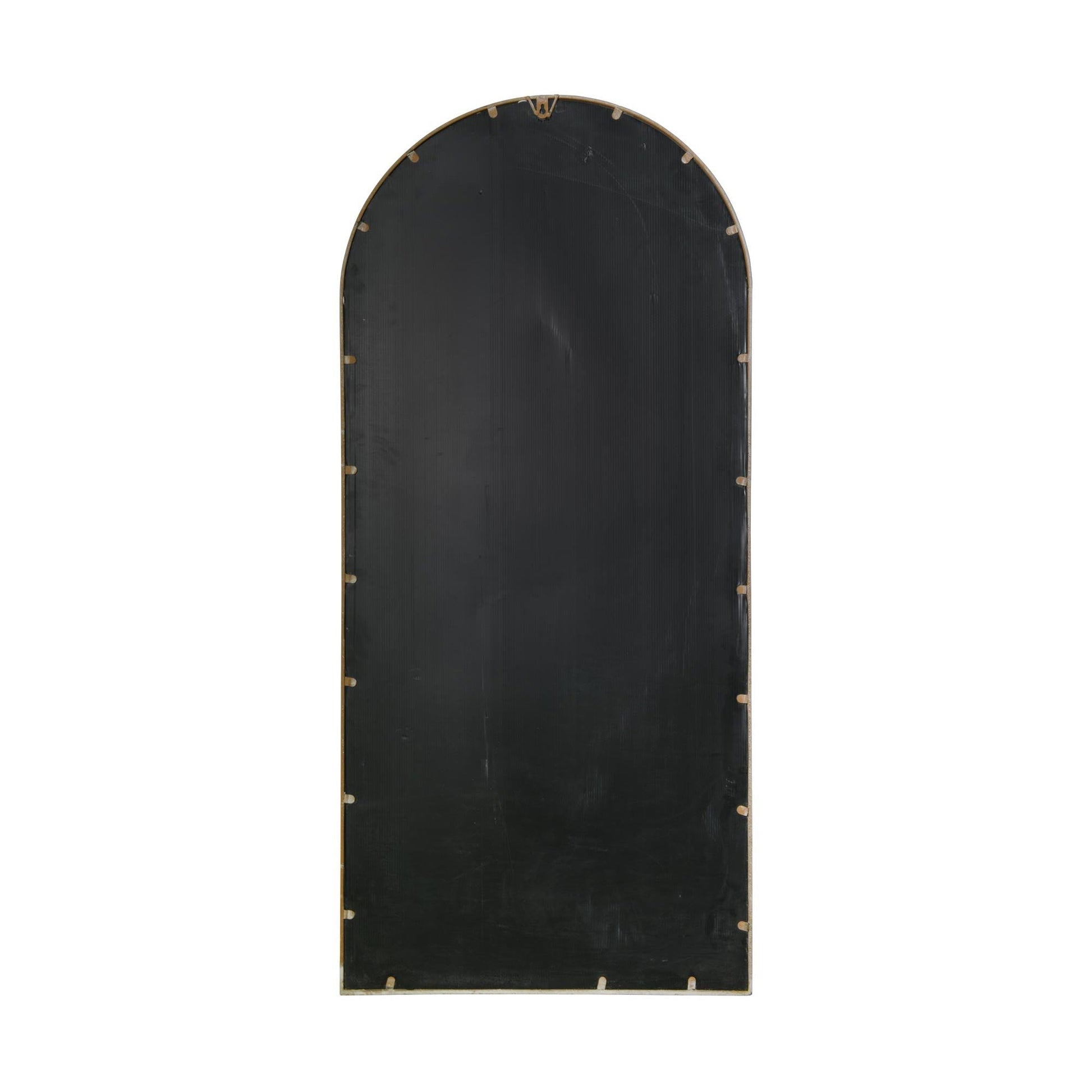 Somerley Large Stone-Colored Garden Mirror with Gothic Arch Design - 140 x 65 CM-14