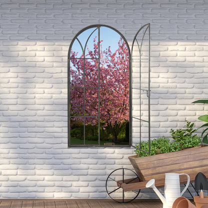 Garden Reflection Arch Mirror - 160cm x 85cm Summer Design-9