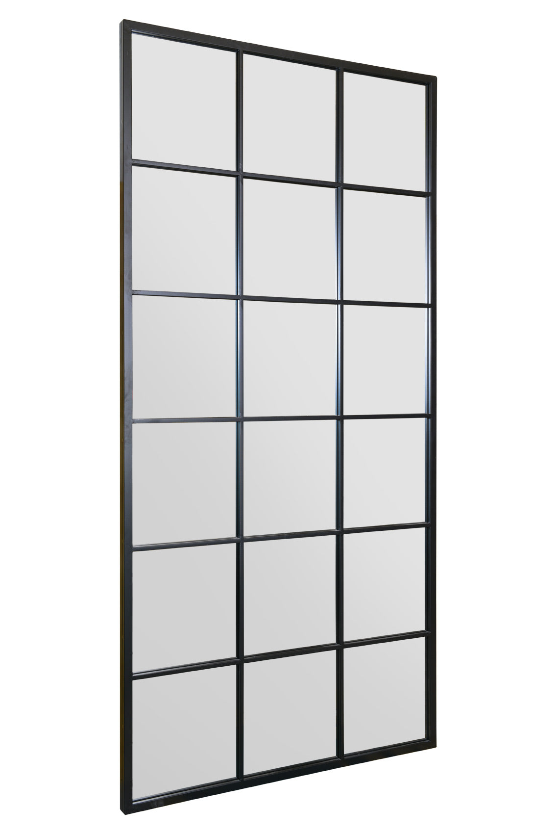 Genestra - Contemporary Black Wall Mirror with Garden Design 69" X 33" (174CM X 85CM)-2