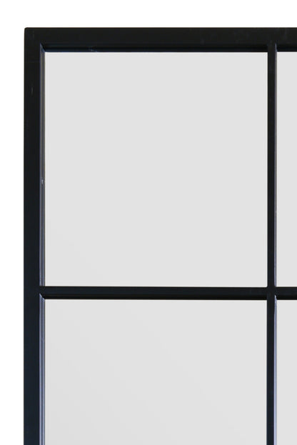 Genestra - Contemporary Black Wall Mirror with Garden Design 69" X 33" (174CM X 85CM)-6