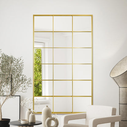 The Fenestra Luxe Gold Leaning Wall Mirror - 79" x 47" (200CM x 120CM)-2