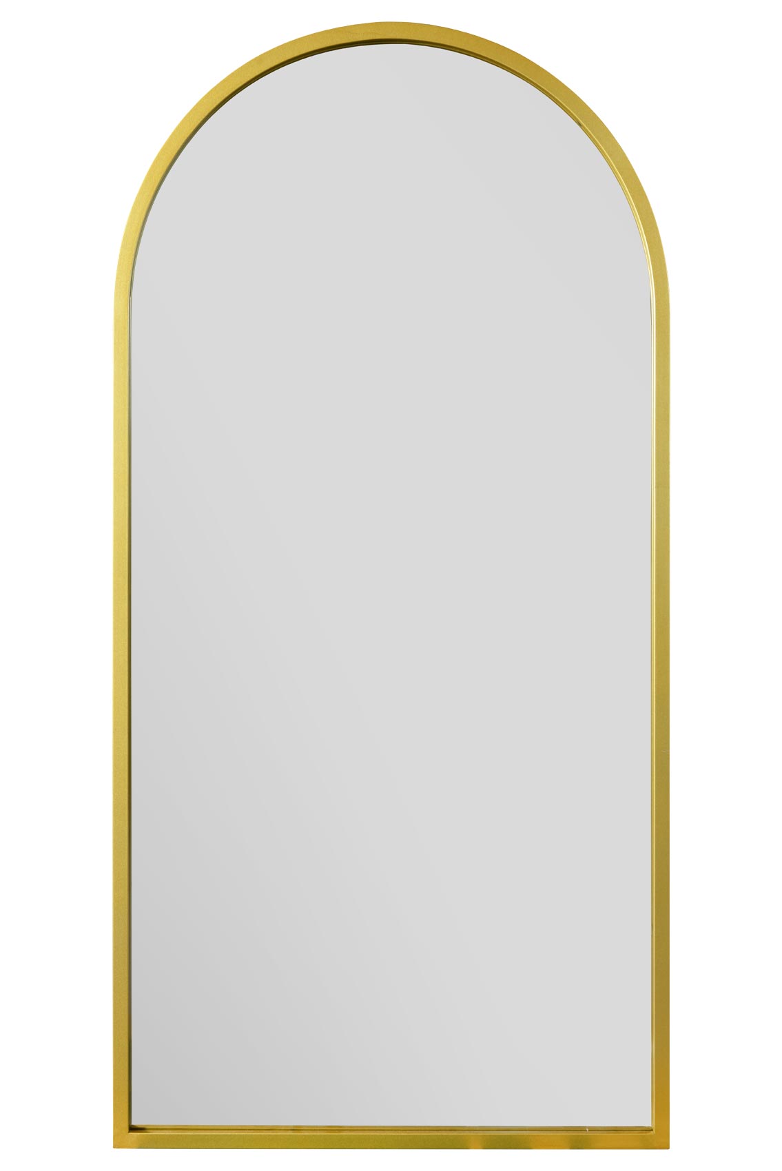 The Elegance - Gold Framed Arched Leaner/Wall Mirror 55" X 27.5" (140CM X 70CM)-2