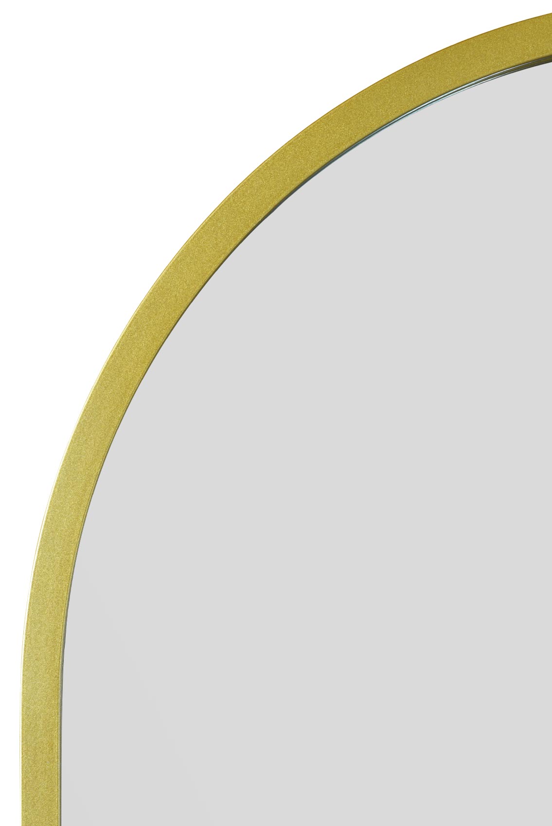 The Elegance - Gold Framed Arched Leaner/Wall Mirror 55" X 27.5" (140CM X 70CM)-6